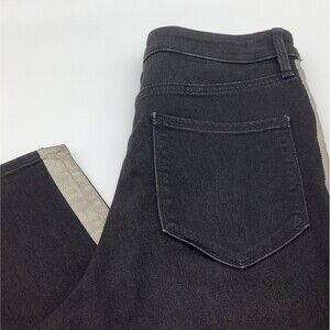 Athleta Womens Sculptek Two Tone‎ Jeans Black Size 6